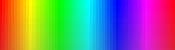 Représentation de l'écran (palette) Rainbow.